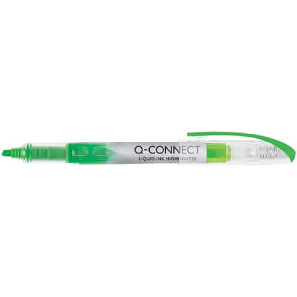 Textmarker Liquid Ink ca. 1 4 mm grün Q-CONNECT KF00396 (5705831003965)