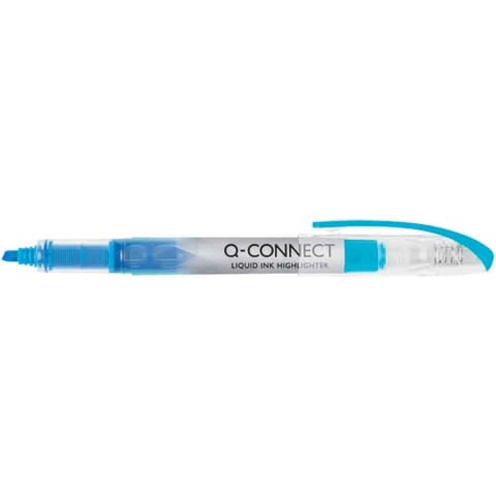 Textmarker Liquid Ink ca. 1 4 mm blau Q-CONNECT KF00399 (5705831003996)