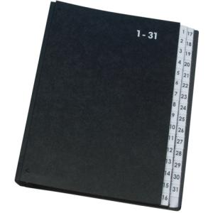 Pultordner Hartpappe 1 31, 32 Fächer Farbe schwarz Q-CONNECT KF04564 (5705831045644)