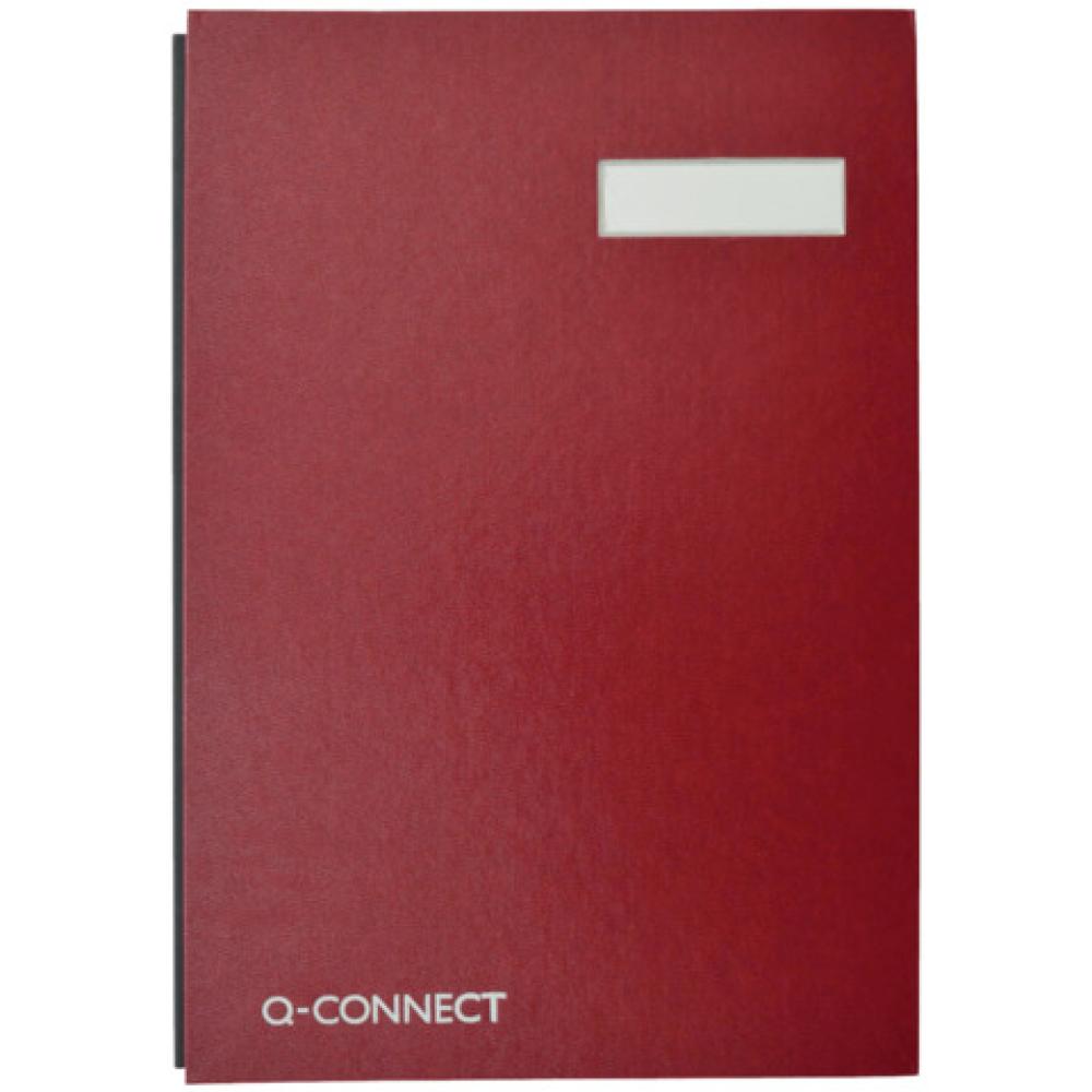 Unterschriftsmappe 20 Fächer rot Q-CONNECT KF31011 (5705831310117)