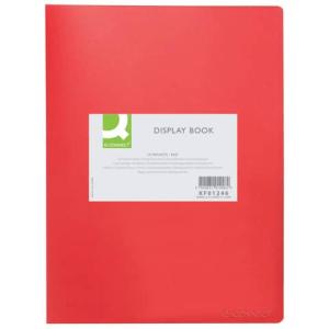 Sichtbuch 10 Hüllen Einband PP 450 mym rot Q-CONNECT KF01246 (5705831012462)