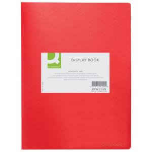Sichtbuch 20 Hüllen Einband PP 450 mym rot Q-CONNECT KF01250 (5705831012509)