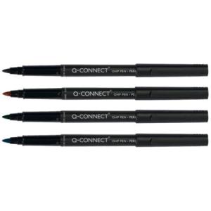 Faserschreiber permanent ca. 1 mm (M) 4er Pack Q-CONNECT KF01198 (5705831011984)
