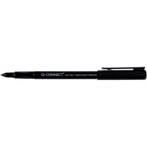 Faserschreiber permanent ca. 1 mm (M) schwarz Q-CONNECT KF01200 ()