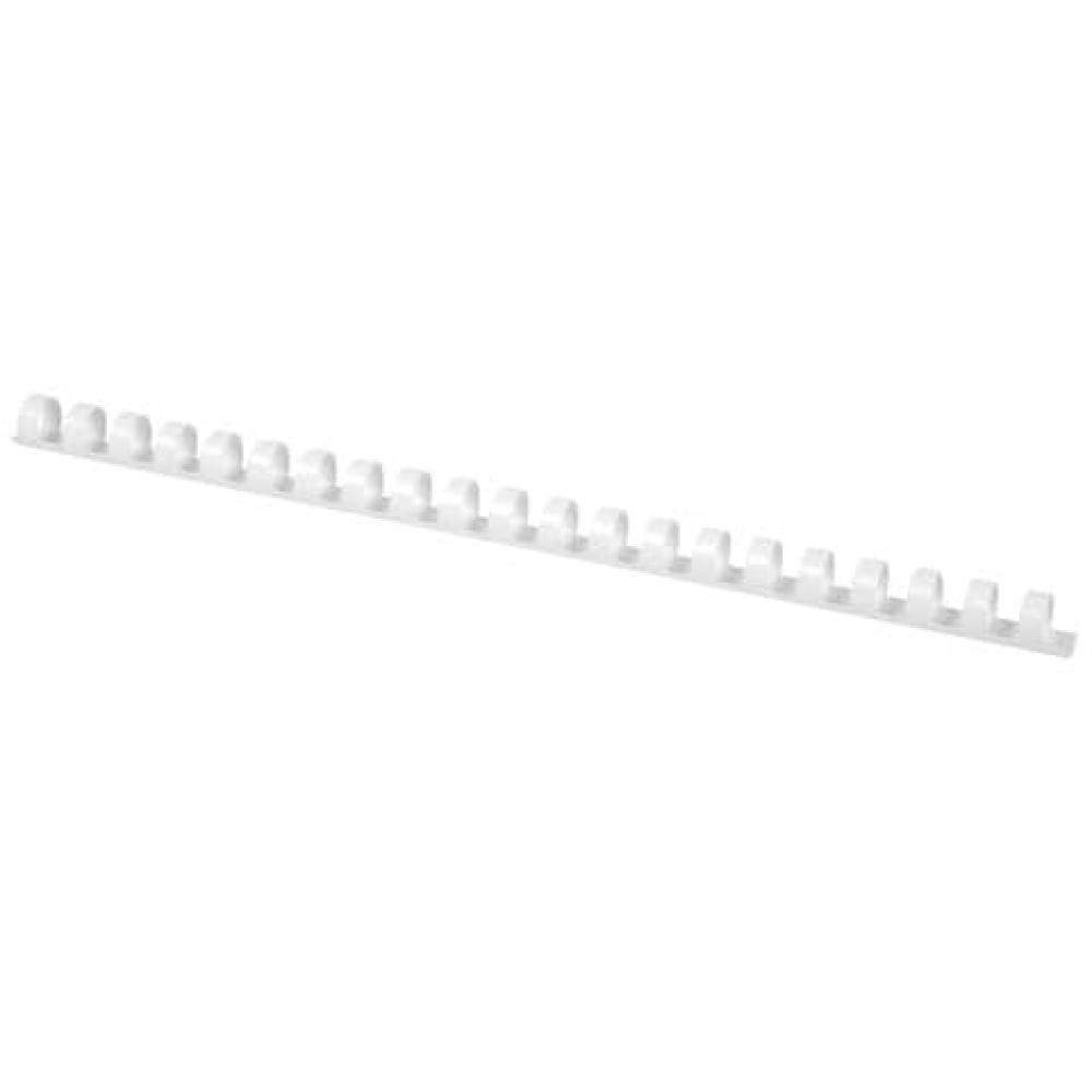 Plastik-Binderücken 14 mm für 105 Blatt weiß 100 Stück Q-CONNECT KF24052 (5705831240520)
