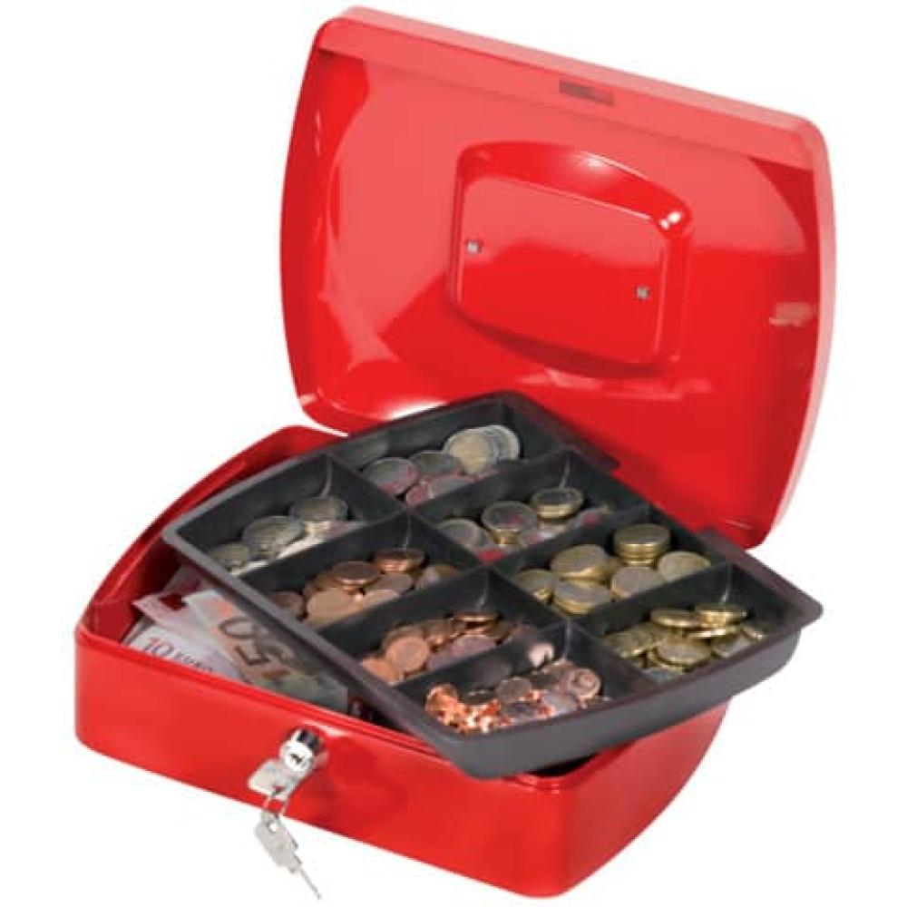 Geldkassette 255x200x85 mm rot Q-CONNECT KF04251 (5705831042513)