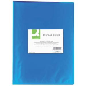 Sichtbuch 20 Hüllen PP transluzent 250 mym blau Q-CONNECT KF02142 (5705831021426)