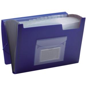 Fächermappe 13 Taschen 250 Blatt PP blau Q-CONNECT KF01275 (5705831012752)