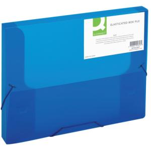 Sammelbox A4, 250 Blatt PP blau transluzent Q-CONNECT KF02307 (5705831023079)
