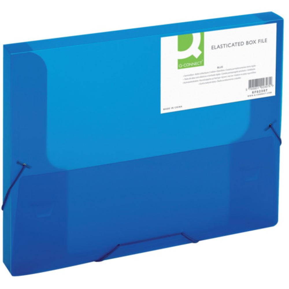 Sammelbox A4, 250 Blatt PP blau transluzent Q-CONNECT KF02307 (5705831023079)