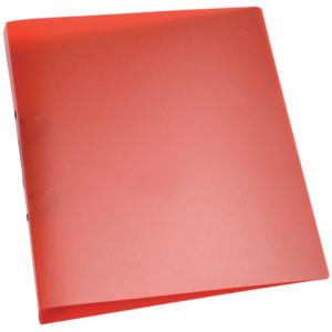 Ringbuch transparent A4, 2-Ring Ring- 25 mm rot-transparent Q-CONNECT KF02482 (5705831024823)