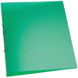 Ringbuch transparent A4, 2-Ring Ring- 25 mm grün-transparent Q-CONNECT KF02484 (5705831024847)