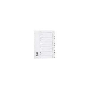 Zahlenregister 1 12, PP A4, 12 Blatt weiß Q-CONNECT KF00178 (5705831001787)