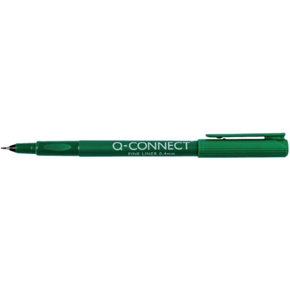Feinschreiber 0,4 mm grün Q-CONNECT KF25010 (5706002019976)