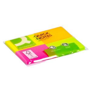 Haftnotizen Quick Notes Brilliantfarben 38x51 mm Q-CONNECT KF10510 (5705831105102)