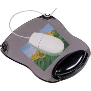 Mousepad mit Handgelenkauflage grau-transparent Q-CONNECT KF20084 (5705831200845)