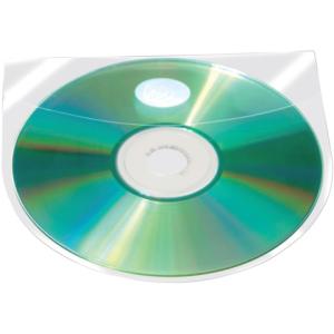 CD DVD-Hüllen selbstklebend mit selbstklebender Lasche transparent 10 Stück Q-CONNECT KF27032 (5705831270329)