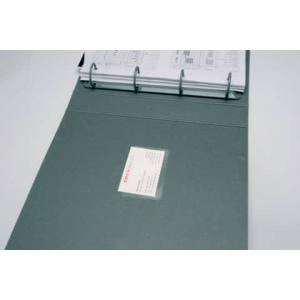 Visitenkartentaschen Öffnung an der langen Seite 9,3x5,6 cm 10 Stück Q-CONNECT KF27039 (5705831270398)