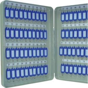Schlüsselschrank Pearl grey 80 Haken Zylinderschloss Q-CONNECT KF04274 (5705831042742)