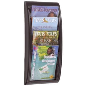 Wand-Prospekthalter Quick Blick A4, schwarz Paperflow 4061.01 (3660141203677)