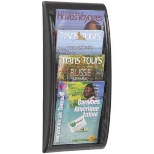 Wand-Prospekthalter Quick Blick A4, alu Paperflow 4061.35 (3660141239645)