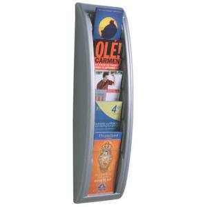 Wand-Prospekthalter Quick Blick 1 3 A4, alu Paperflow 4062.35 (3660141239652)