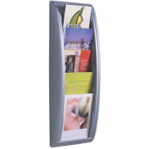 Wand-Prospekthalter Quick Blick A5, alu Paperflow 4063.35 (3660141239669)