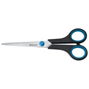 Schere Easy Grip rostfrei gerade symmetrisch blau schwarz 18 cm WESTCOTT E-30271 00 (4027521302716)
