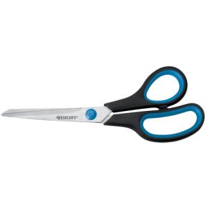 Schere Easy Grip rostfrei gebogen asymmetrisch blau sw 21 cm WESTCOTT E-30283 00 (4027521302839)