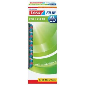 Klebefilm Eco & Clear Office Box unsichtbar 19 mmx33 m 8 Rollen TESA 57074-00000-01 (4042448175410)
