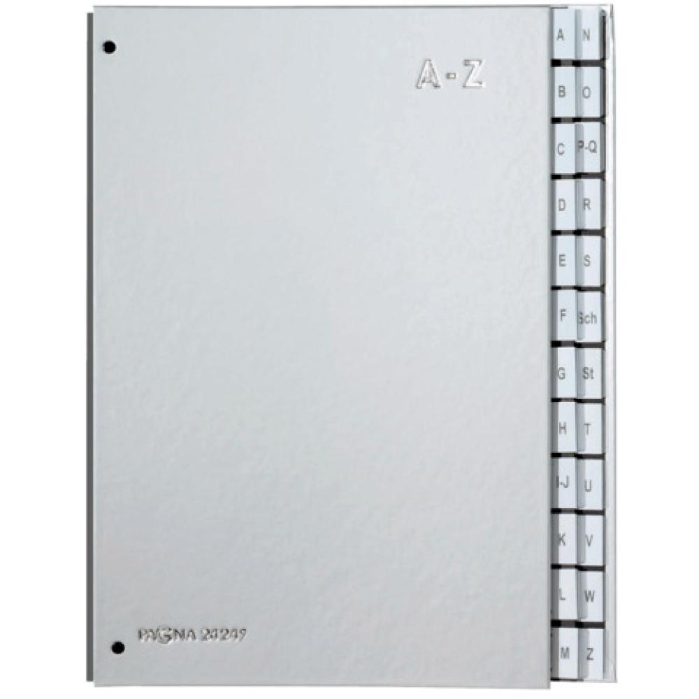 Pultordner Color-Einband Tabe A Z 24 Fächer silber PAGNA 24249-14 (4013951011328)