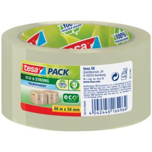 Verpackungsklebeband pack Eco & Strong PP 66 mx50 mm transparent TESA 58153-00000-00 (4042448164964)