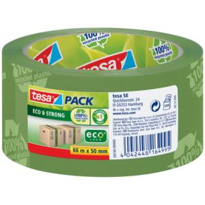 Verpackungsklebeband pack Eco & Strong PP 66 mx50 mm grün TESA 58156-00000-00 (4042448164995)