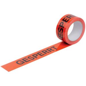 Warnband GESPERRT orange schwarz 50mmx66m WIHEDÜ 400.084 (4066300400847)