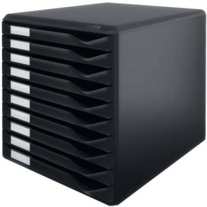 5294 Schubladenset Formular-Set A4 C4, 10 geschlossene Schubladen schwarz schwarz Leitz 5294-00-95 (4002432363384)