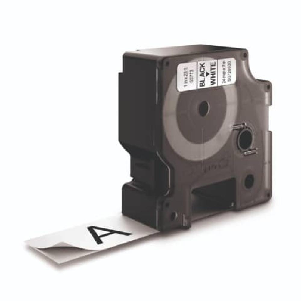 Schriftband D1 Kunststoff laminiert 7 mx24 mm Schwarz Weiß DYMO S0720930 (5411313537131)