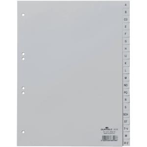 Register A Z PP grau A4, 20 Blatt DURABLE 6510 10 (4005546665566)