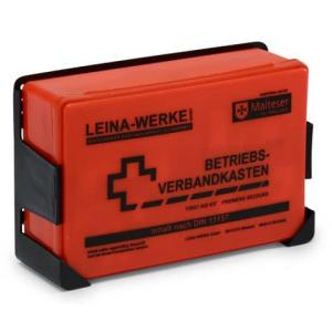 Betriebsverbandkasten klein mit Wandhalterung orange LEINA-WERKE 20003 (4011166200032)