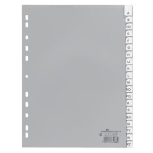 Register A Z PP grau A4, 20 Blatt DURABLE 6401 10 (4005546640662)