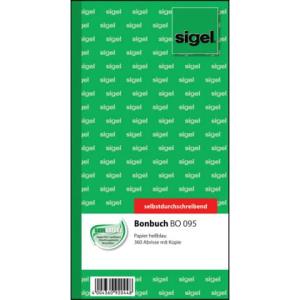 Bonbuch o. Kellner-Nr. 360 Abrisse SD hellblau 105x200 mm 2x60 Blatt SIGEL BO095 (4004360920448)