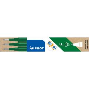 Tintenrollermine FriXion BLS-FR5 0,3 mm grün 3er Pack PILOT BLS-FR5-S3-G (4902505422867)