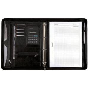 Ringbuchmappe MASSA A4, Lederimitat schwarz ALASSIO 30065 (4021068300655)