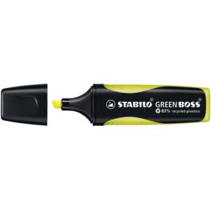 Umweltfreundlicher Textmarker GREEN BOSS Einzelstift gelb STABILO 6070/24 (4006381436618)