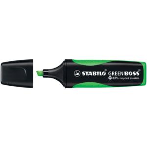 Umweltfreundlicher Textmarker GREEN BOSS Einzelstift grün STABILO 6070/33 (4006381436649)