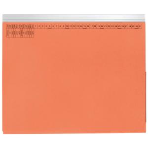 Kanzleihefter A gefalzt Linksheftung (Behördenheftung) 1 Tasche 1 Abheftvorrichtung orange Q-CONNECT KF15780 (3034151347