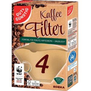 Kaffeefilter 100ST naturbraun Gut & Günstig 2129557007 (4311501407004)