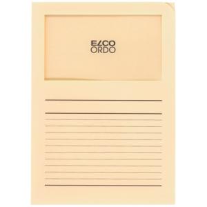 Sichtmappen Ordo classico hellchamois 120g 100 Stück Sichtfenster und Linien ELCO 29489.41 (7610425431209)
