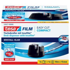 Tischabroller Easy Cut Compact für Rollen bis 33m : 19mm schwarz TESA 53827-00000-02 (4042448230287)