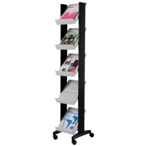Mobiler Prospektständer CORNER grau Paperflow 259N.02 (3660141880557)