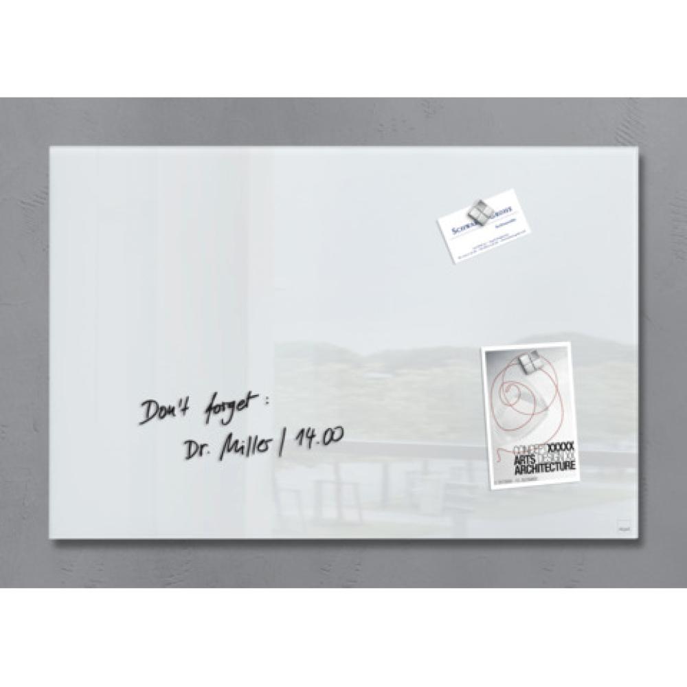 Glas-Magnetboard Artverum super-weiß 60x40 cm SIGEL GL121 (4004360887673)